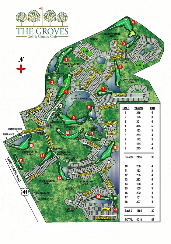 scorecard The Groves Golf and Country Club